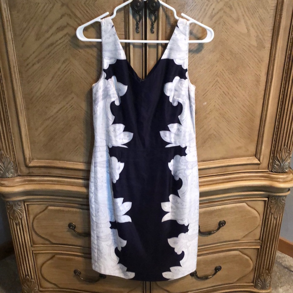 Banana Republic Blue and Grey colored dress…size 4…NWOT